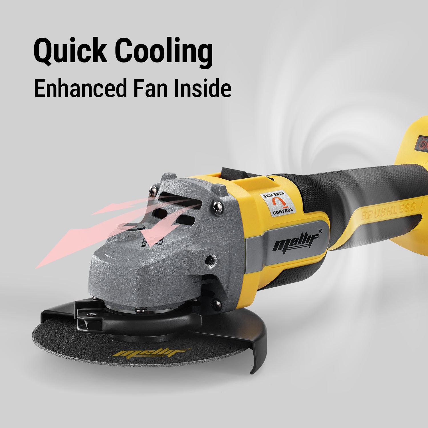 Mellif 9600RPM Brushless Angle Grinder