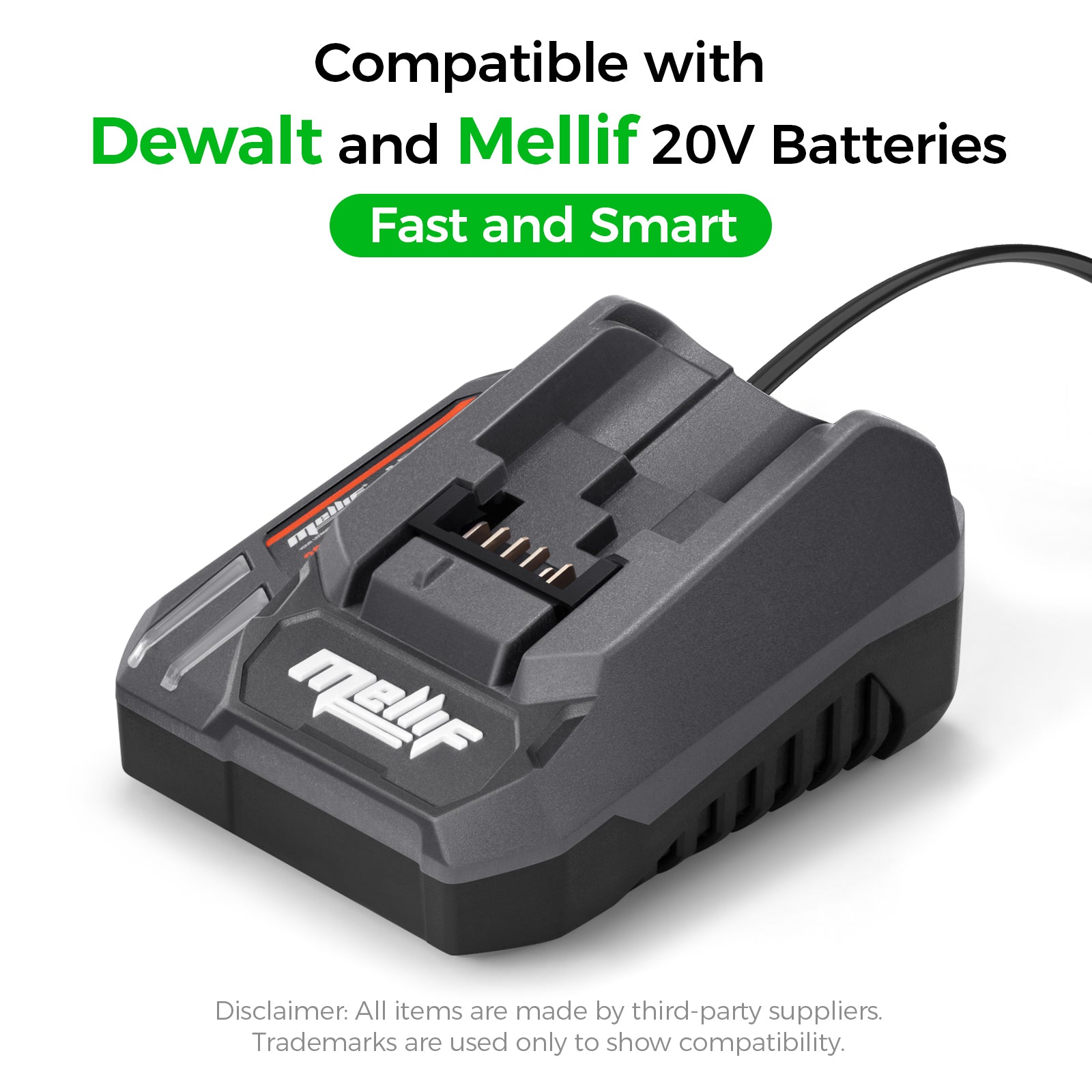 Mellif 20V 4.0 Ah Lithium Ion Battery and Charger Kit