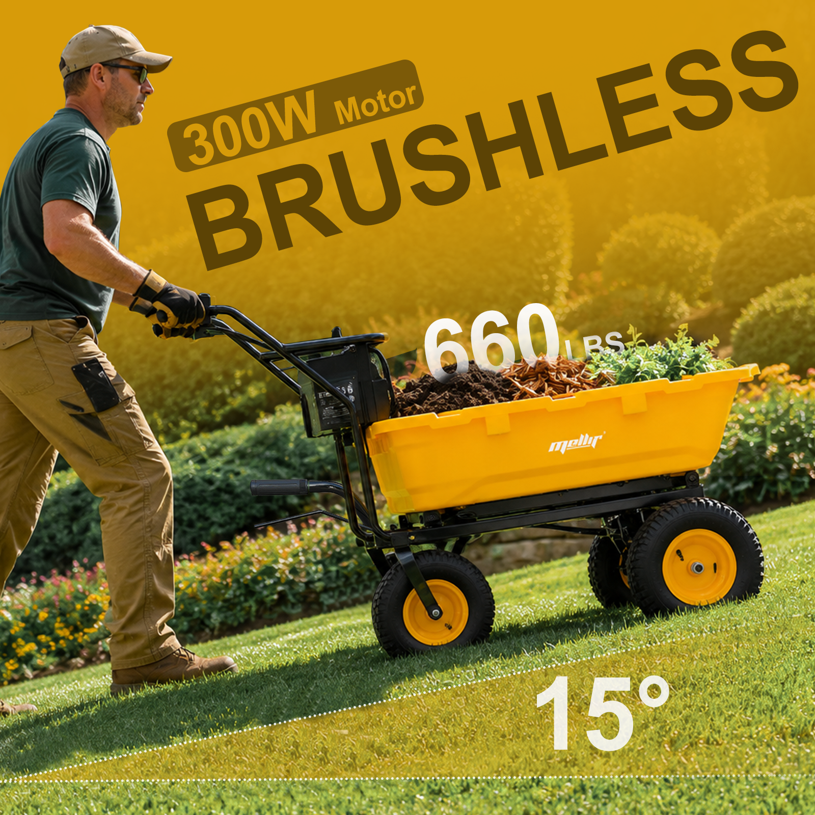 Mellif MFEWC01 Electric Wheelbarrow Cart