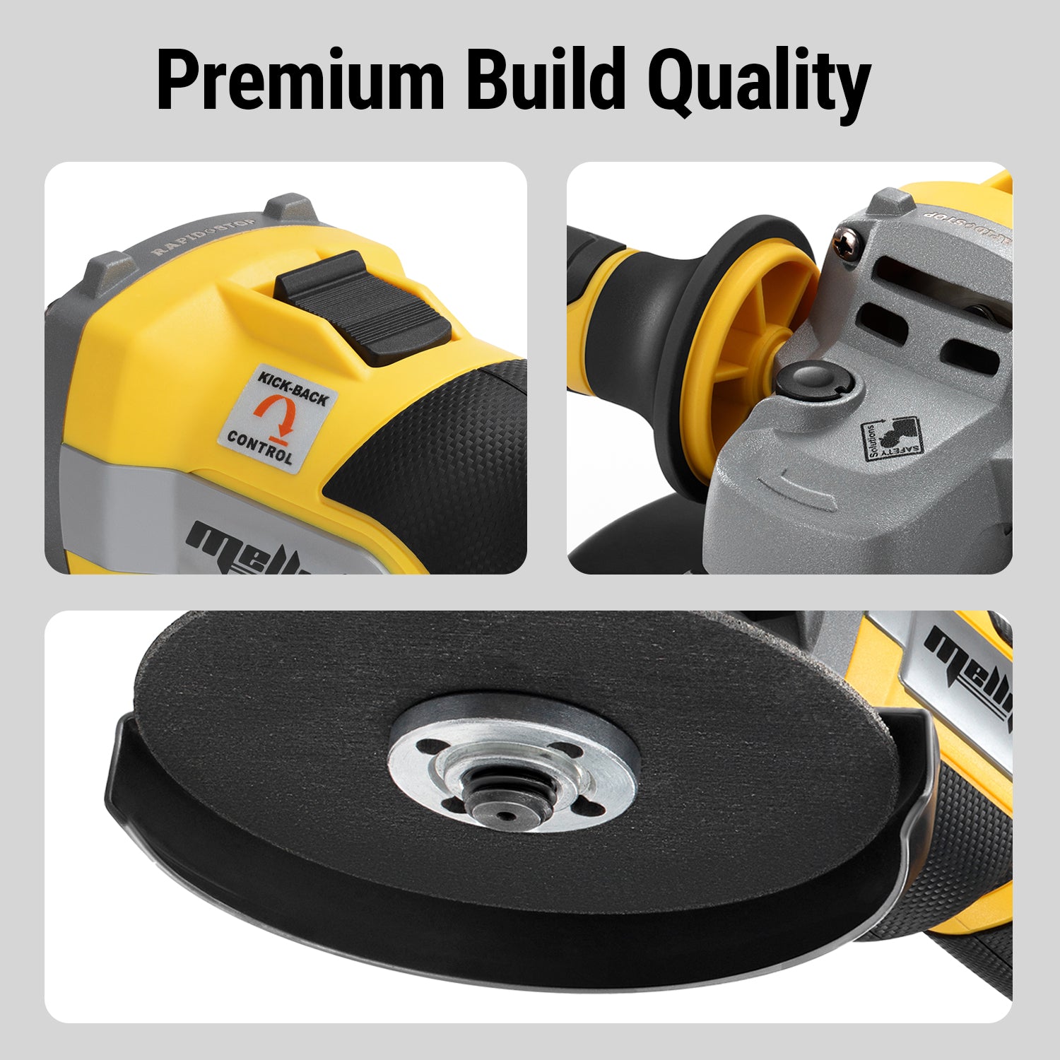 Mellif 9600RPM Brushless Angle Grinder