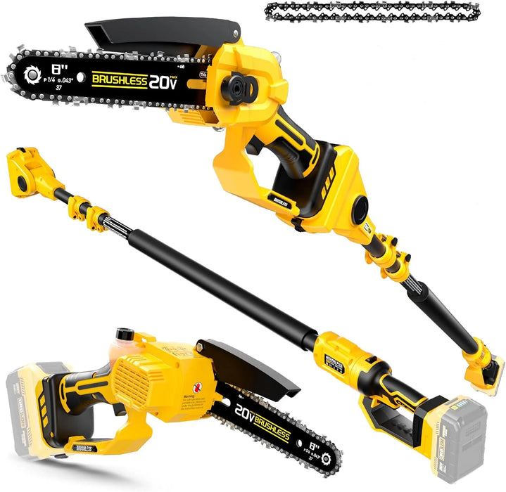 Mellif 2-in-1 8inch Electric Pole Saws With Extension Pole