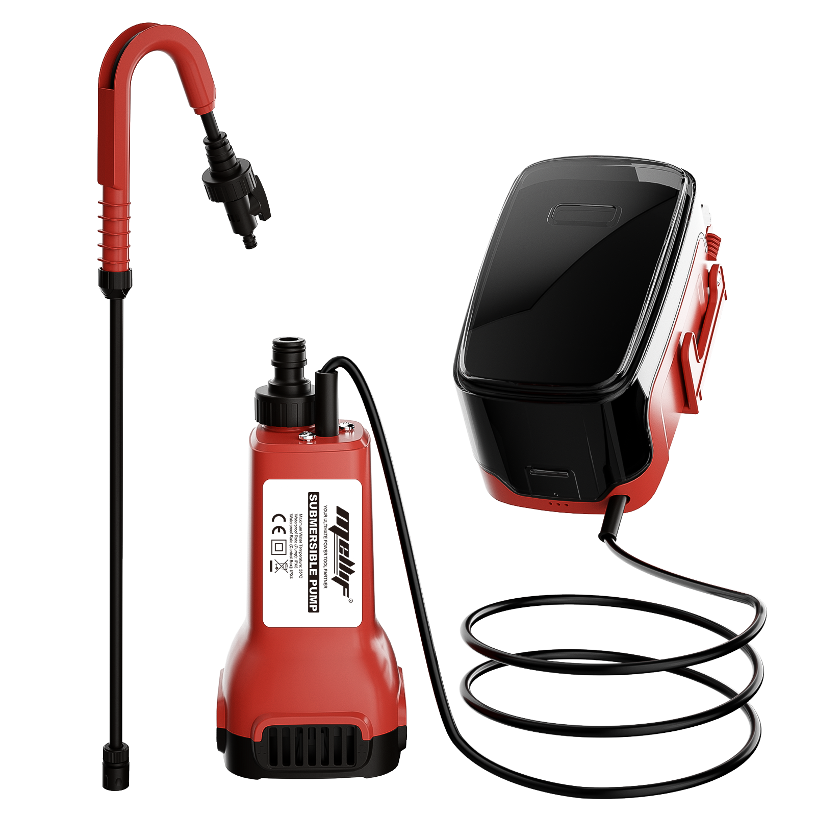 Mellif Submersible Water Pump,Compatible With Milwaukee 18V Battery(Battery Not Included)