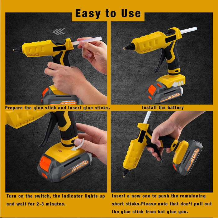 Mellif Cordless Hot Glue Gun, Dewalt Compatible(Tool Only)
