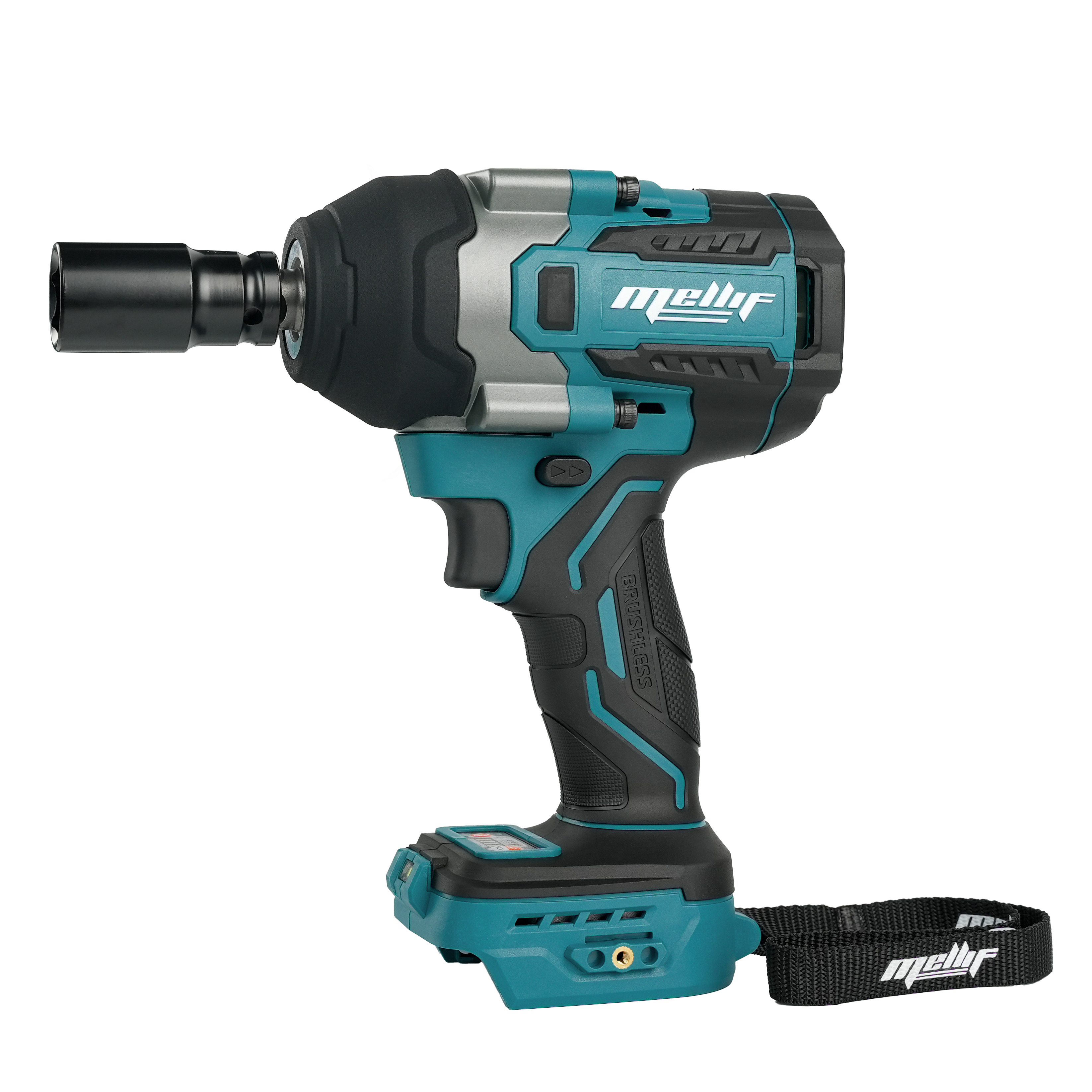 Mellif Brushless 1100N.m Impact Wrench,Compatible With Makita Battery
