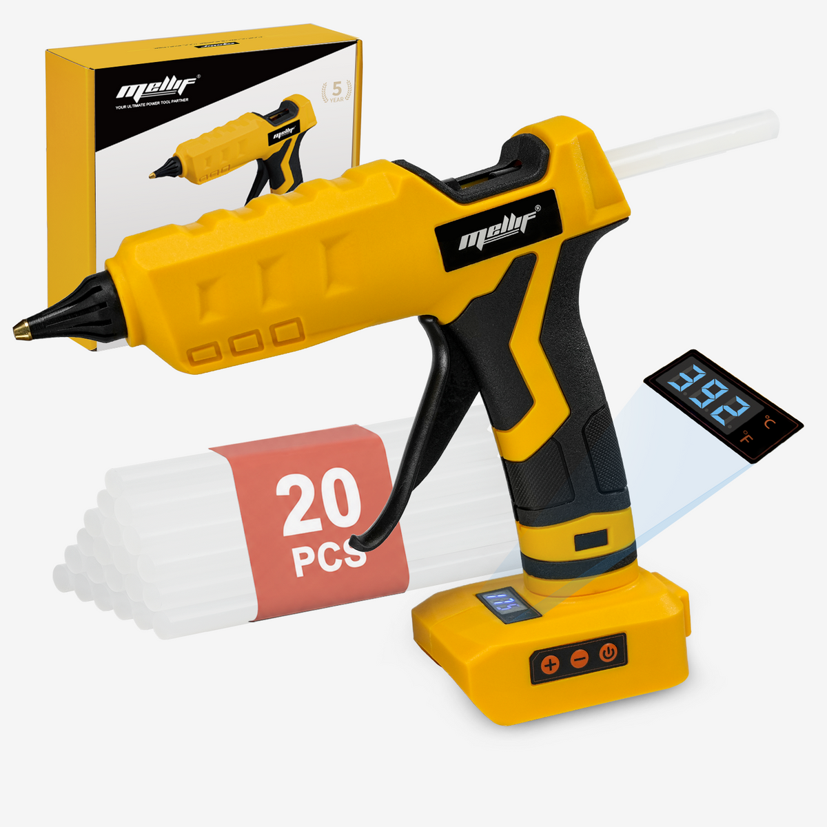 Pistola de Silicón Caliente Mellif MF0401Y