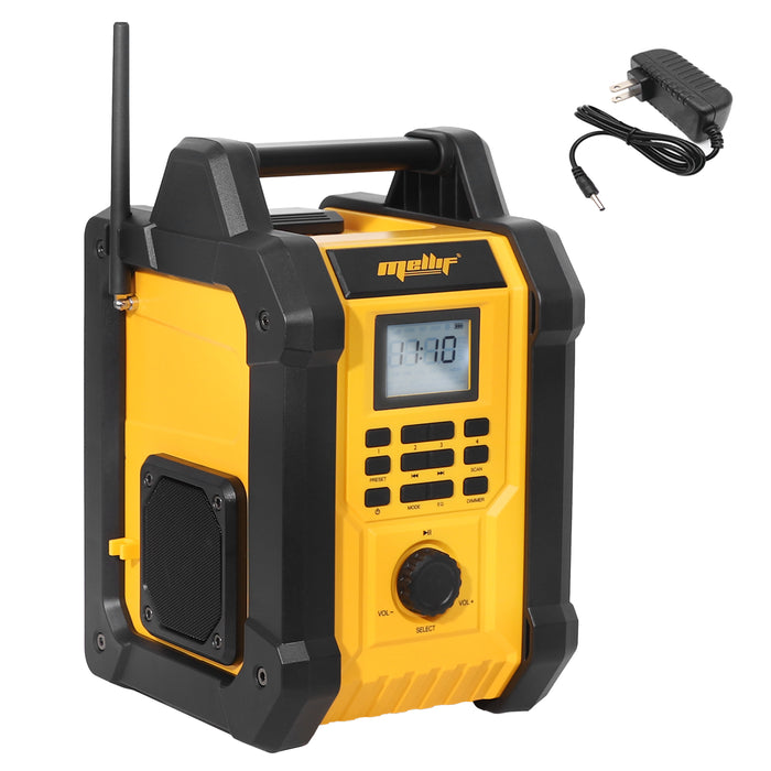 Mellif 20V Jobsite Radio Bluetooth Speaker, FM/AM TWS (Battery Not Included)