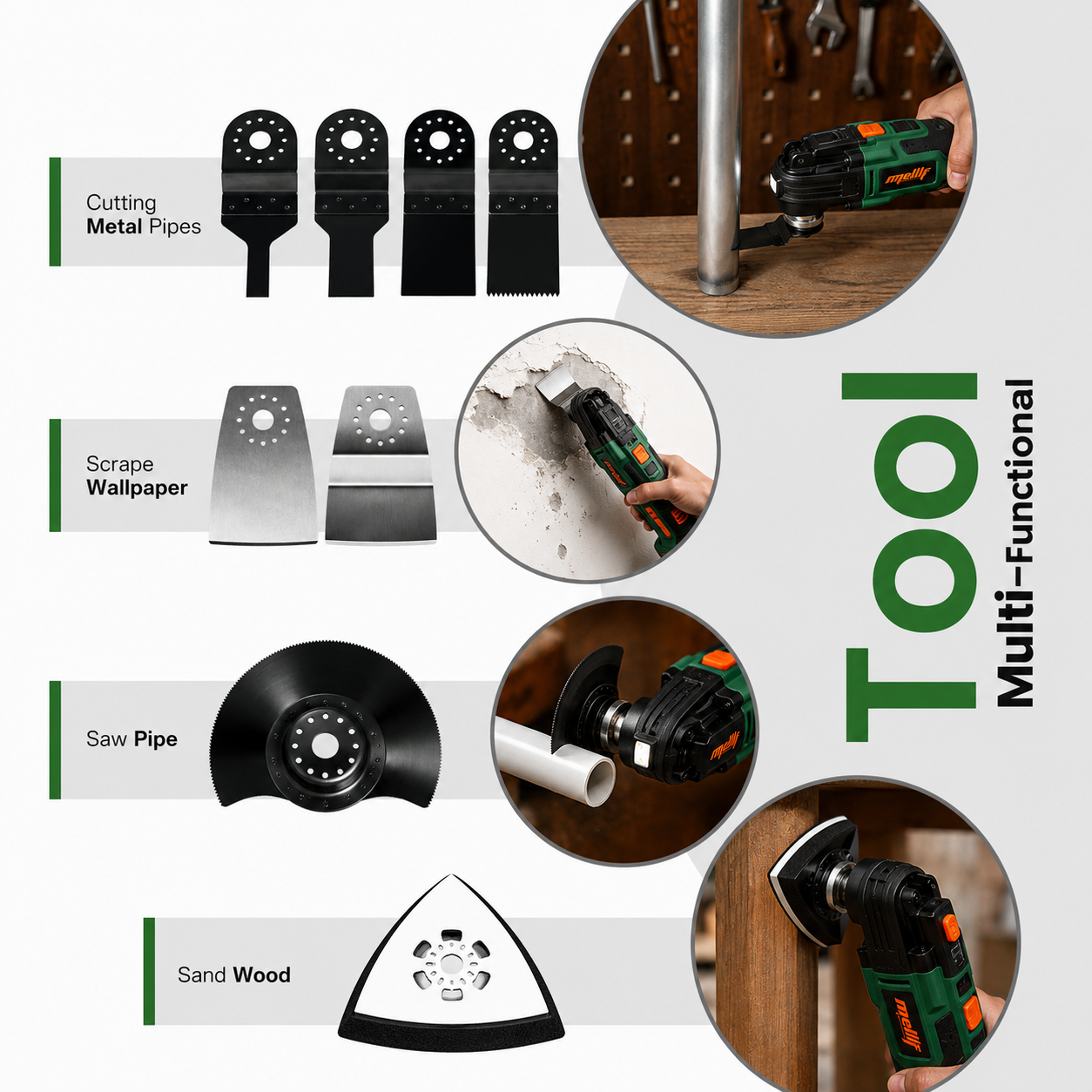 Mellif MFOMT03 Oscillating Multi Tool