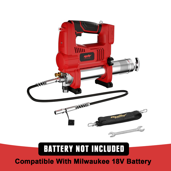 Mellif Grease Gun,Compatible with Milwaukee 18V Battery(Battery Not Included)