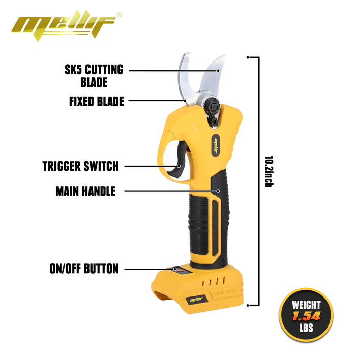 Mellif Cordless Pruning Shear,Compatible With Dewalt 18V/20V Battery(Battery Not Included)