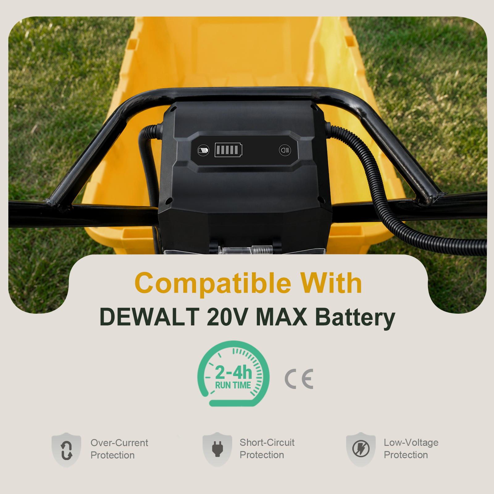Mellif MFEWC01 Electric Wheelbarrow Cart