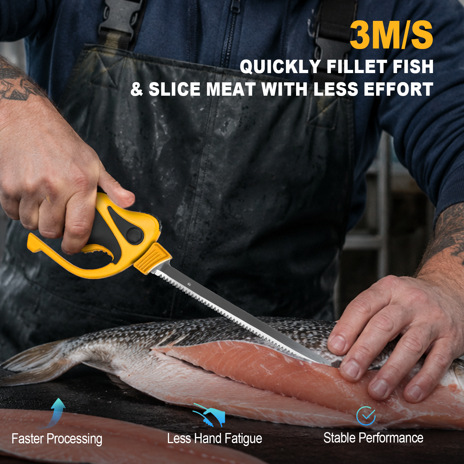 Mellif MFFK12Y 12V Electric Fillet Knife