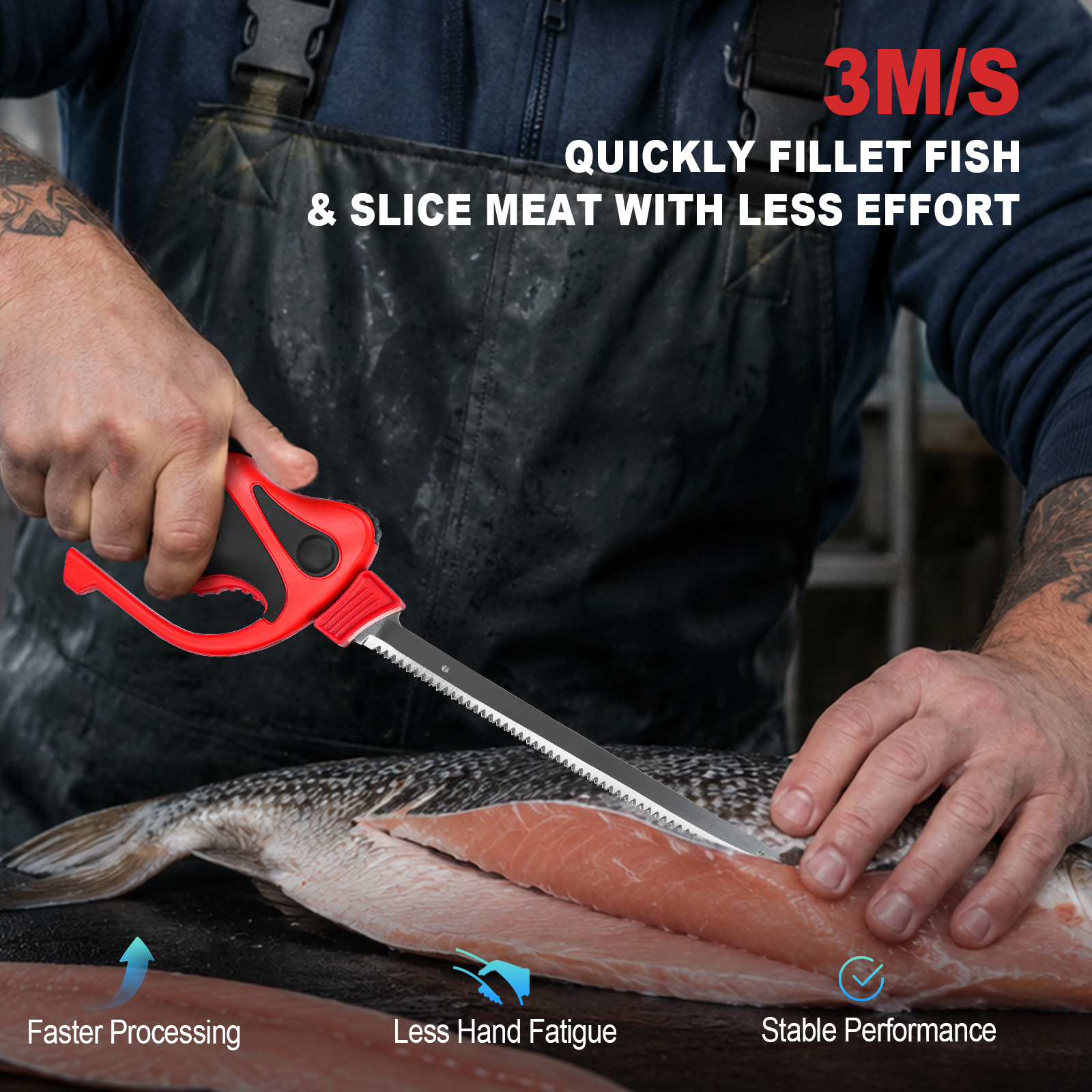 Mellif MFFK12R 12V Electric Fillet Knife