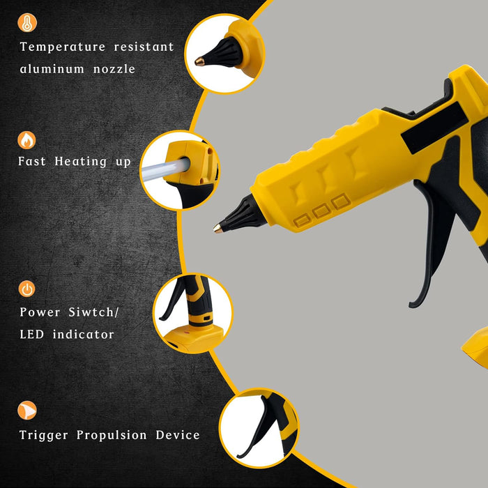 Mellif Cordless Hot Glue Gun, Dewalt Compatible(Tool Only)