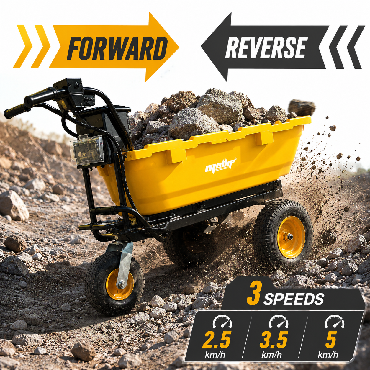 Mellif MFEWC01 40V Electric Wheelbarrow Cart