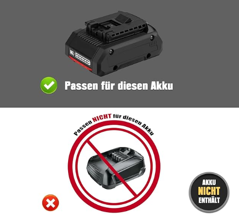 Pistolet à colle chaude Mellif, compatible avec batterie Bosch 18 V (batterie non incluse)