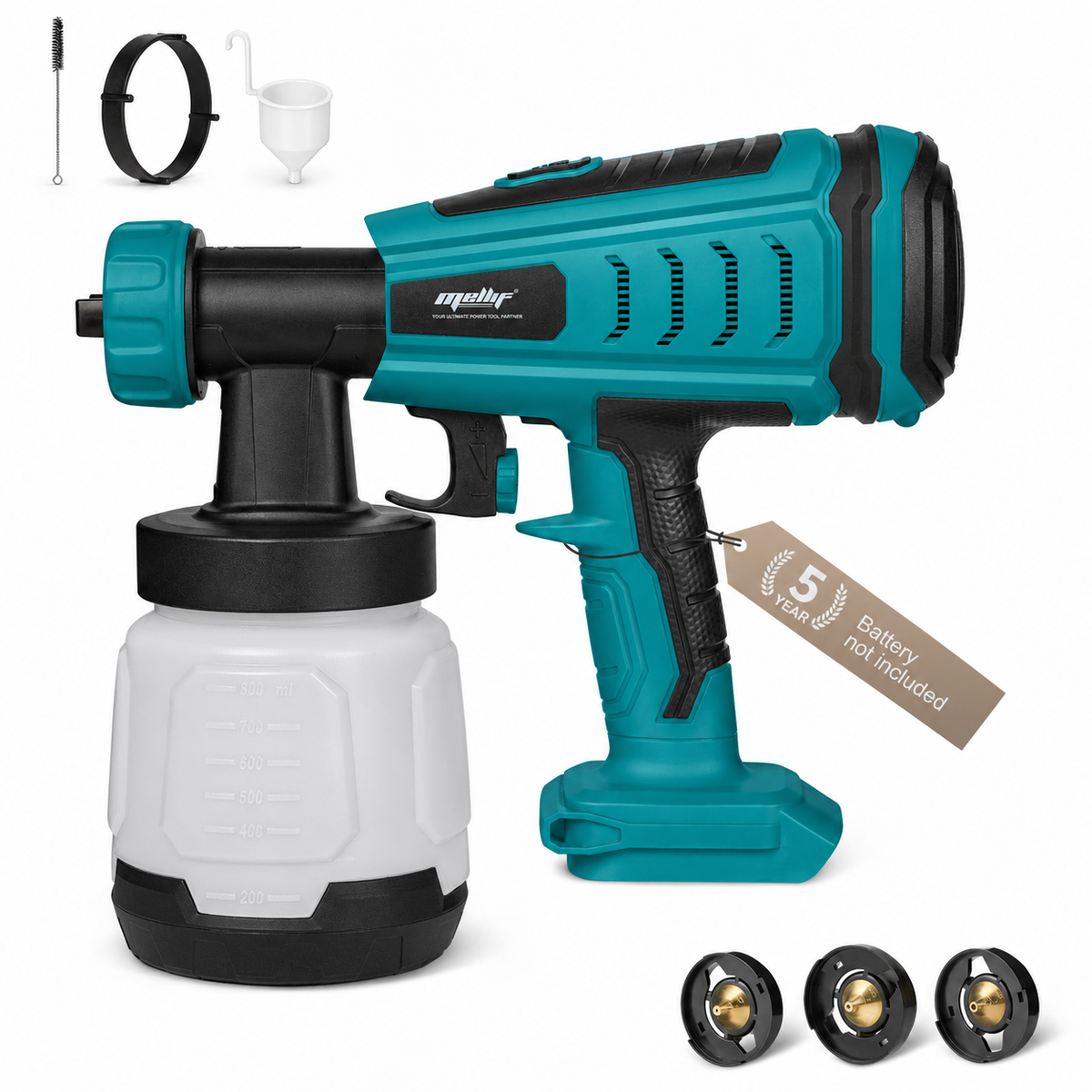 Mellif 18V HVLP Brushless Paint Sprayer(MFPSG003)