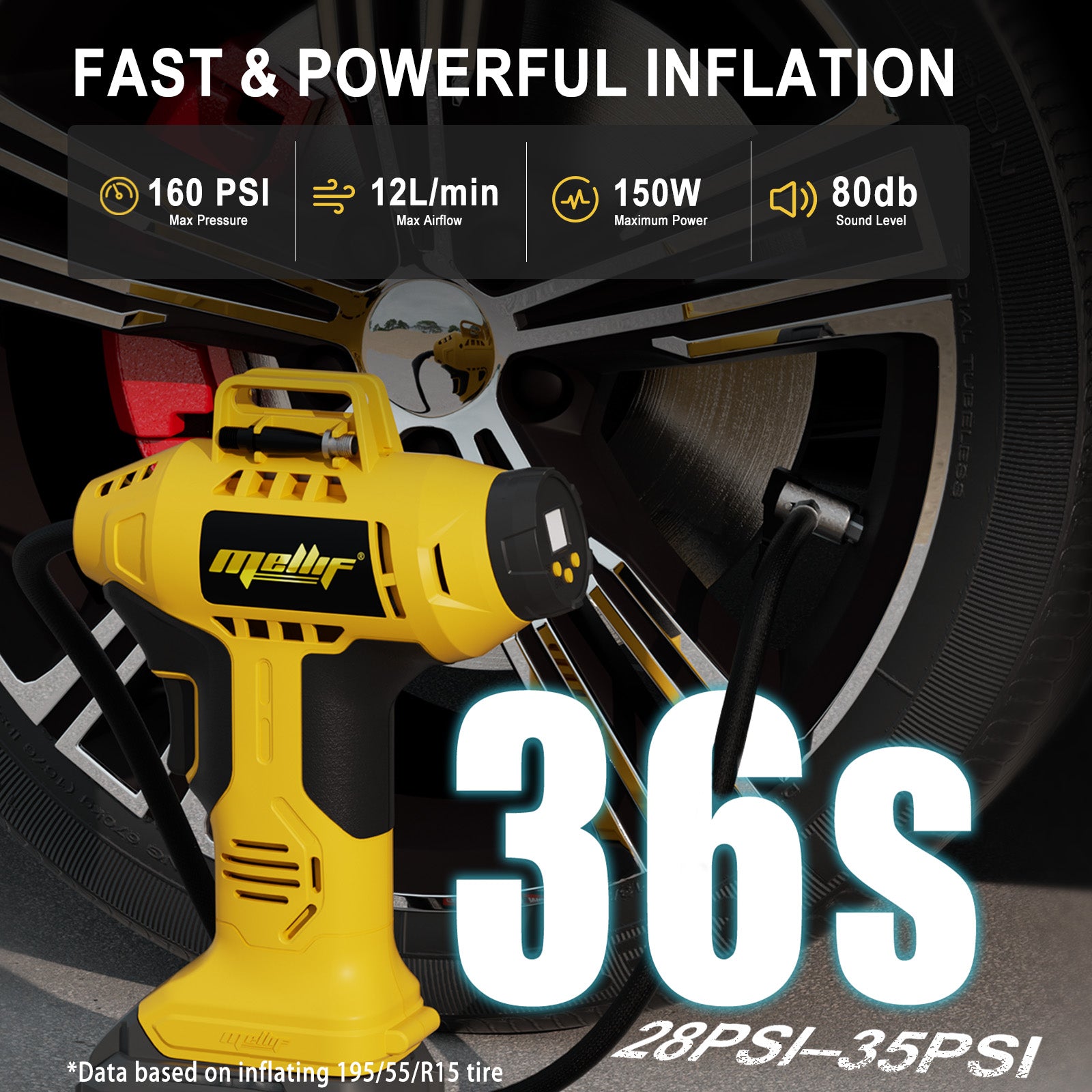 Mellif 7P Tire Inflator