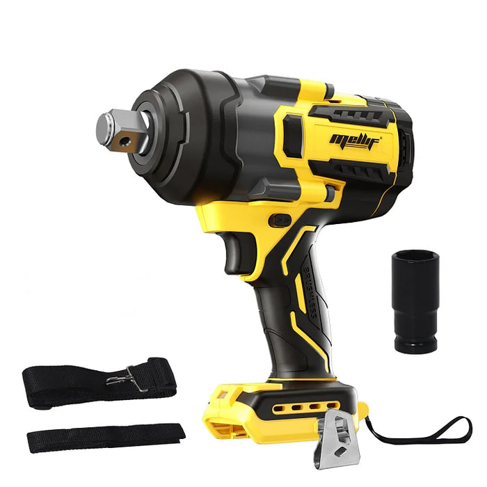 Mellif Brushless 1100N.m Impact Wrench,DeWalt Compatible(Tool Only)