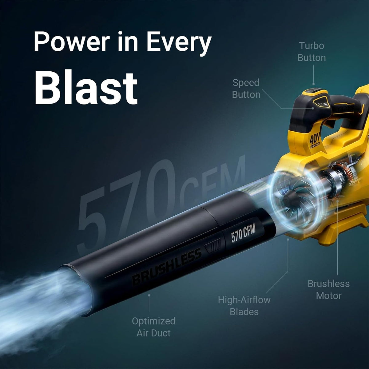 Mellif 40V Snow Blower/Leaf Blower(MFLBPRO01)