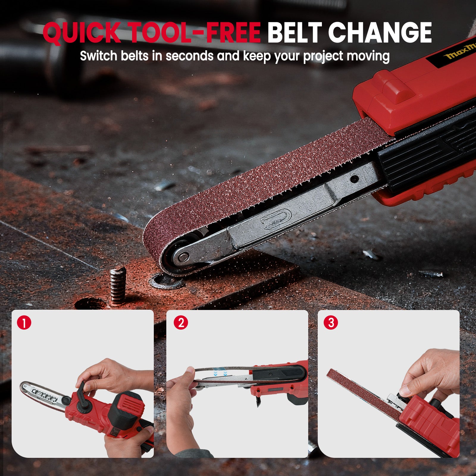 MaxMore Detail Bandfile Sander(MFDSB02)