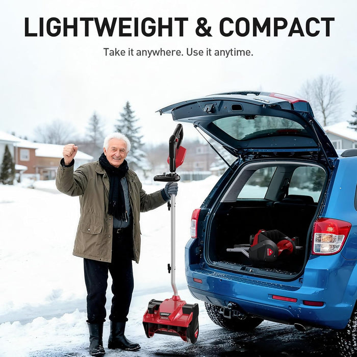 QESOO 12" Cordless Snow Shovel,Milwaukee Compatible