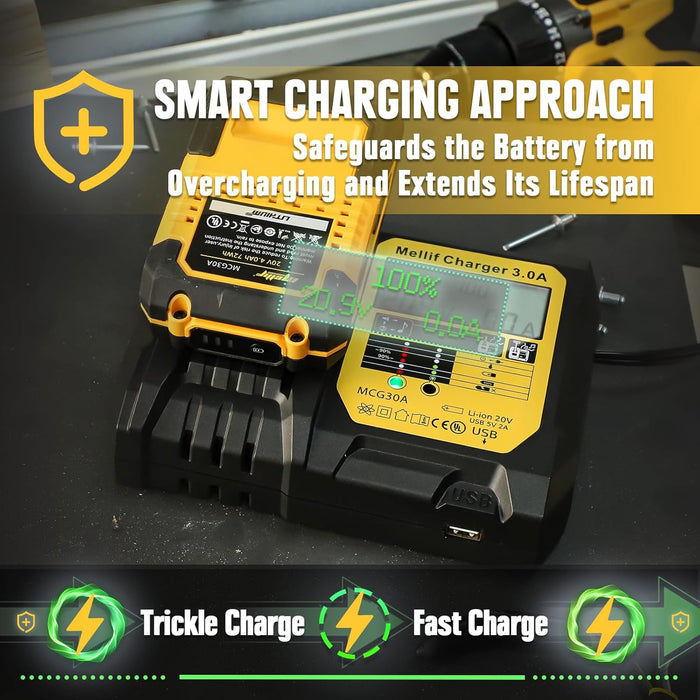 Kit chargeur Mellif avec batterie M20