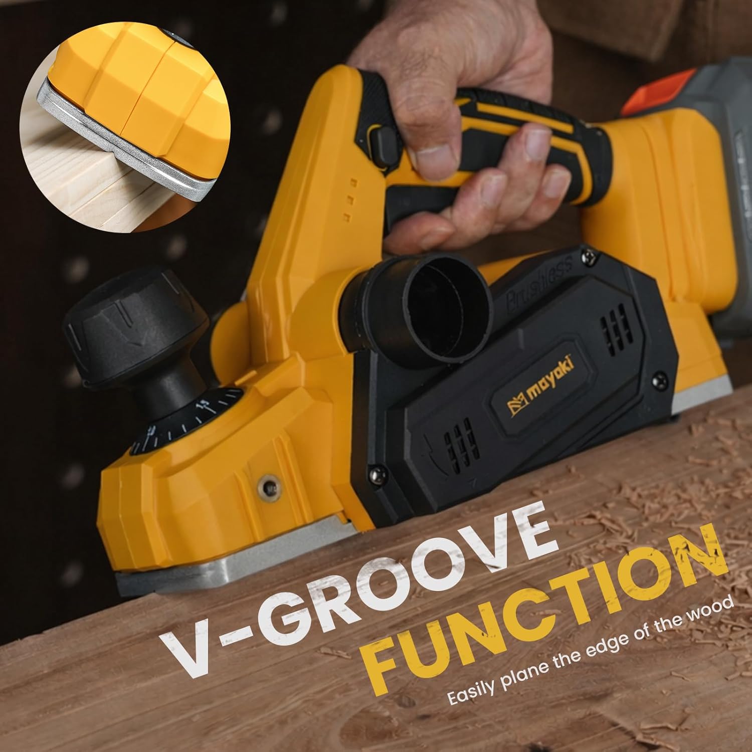 Mayoki 16,000 RPM Handheld Planer