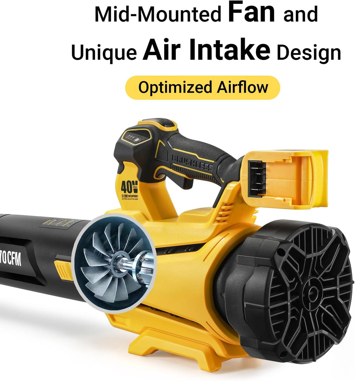Mellif 40V Snow Blower/Leaf Blower(MFLBPRO01)