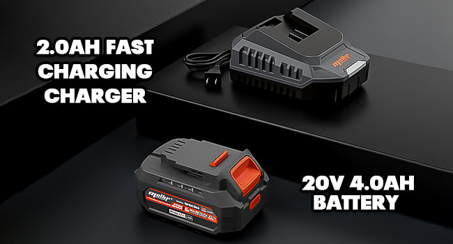 Large Capacity Battery & Fast Charging Charger