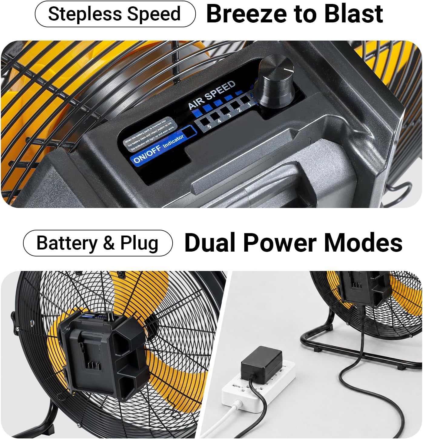 Mellif MFFS01-18 Hybrid 20V Portable Fan