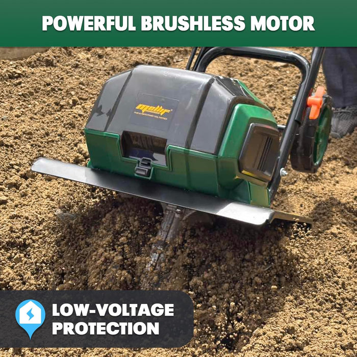 Mellif Akku-Gartenfräse/-Grubber, kompatibel mit Makita 18-V-Akku (Akku nicht im Lieferumfang enthalten)
