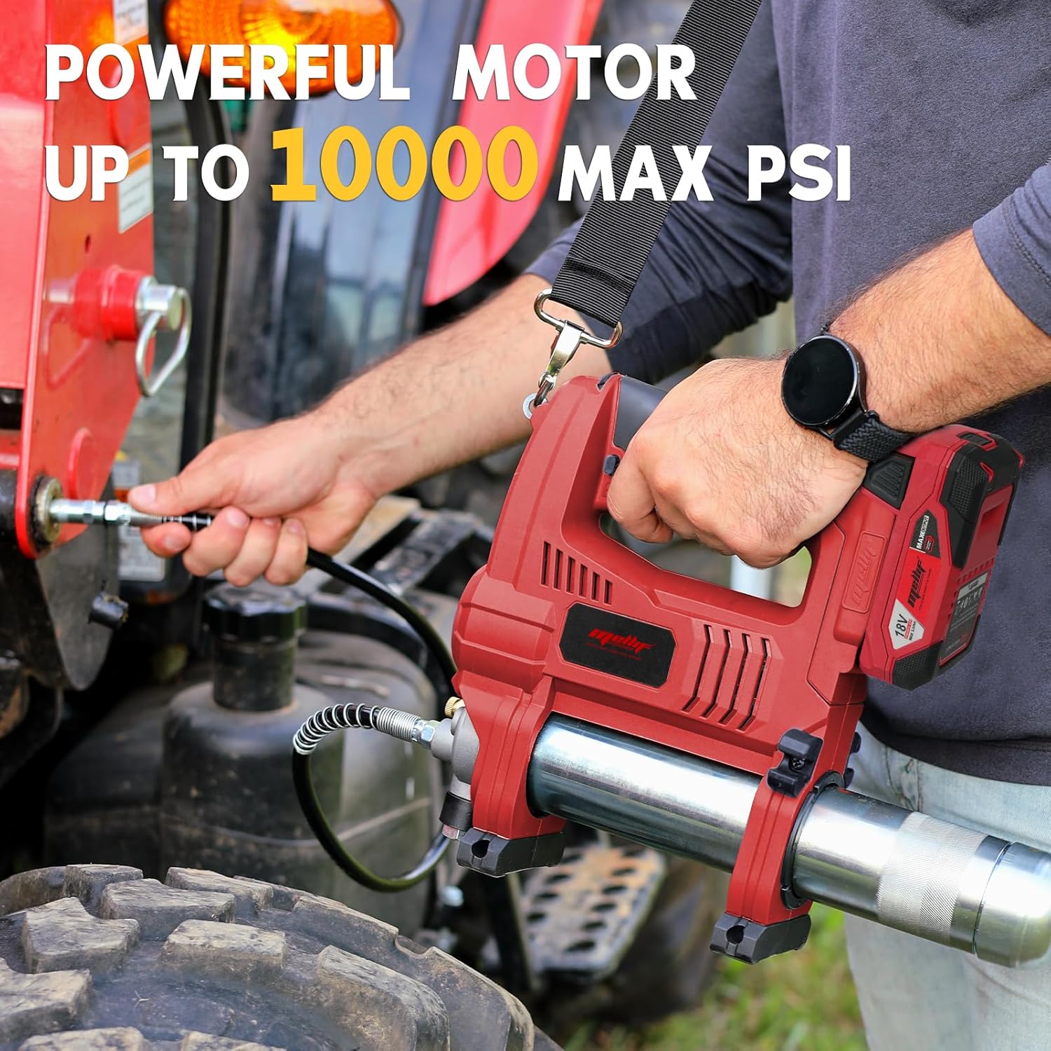 Mellif Grease Gun,Compatible With Milwaukee Battery(Tool Only)