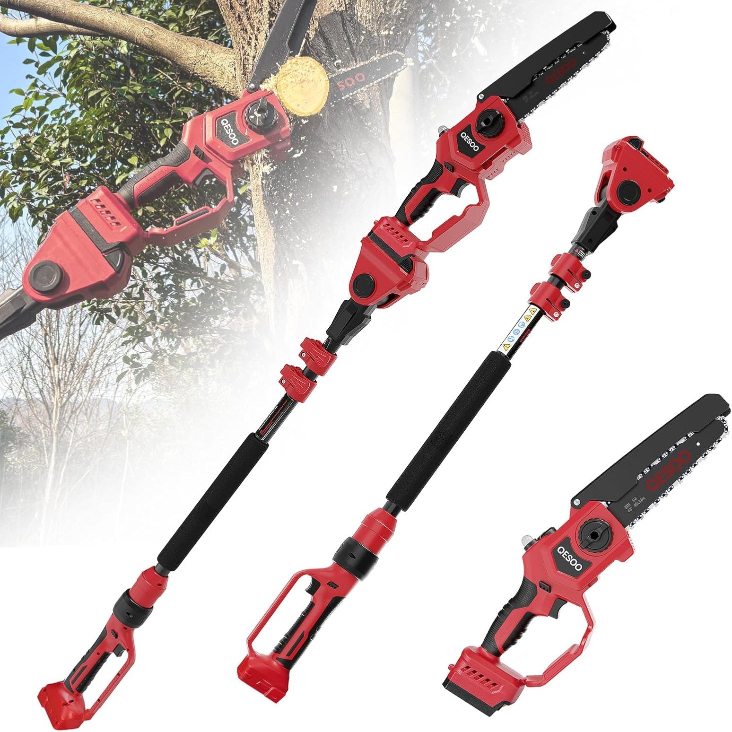 QESOO MFPOS02 2in1 Pole Saw