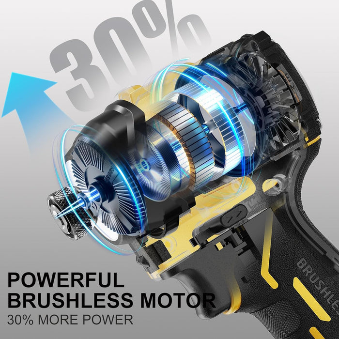 Mellif 2212 in-lbs 1/4" Torque Impact Driver,DeWalt Compatible(Tool Only)