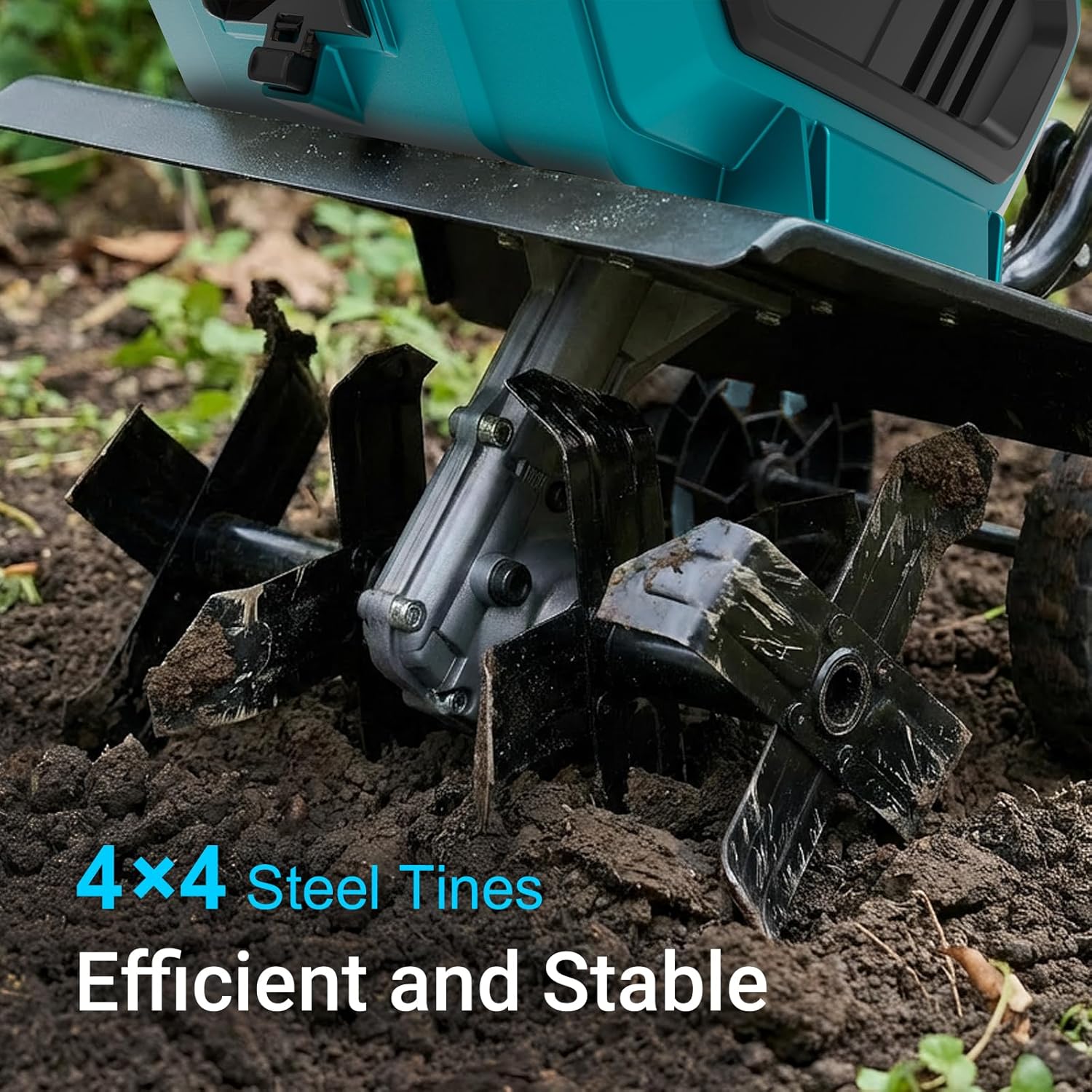 Mellif Cordless Garden Tiller/Cultivator,Compatible with Makita 18V Battery(Battery Not Included)