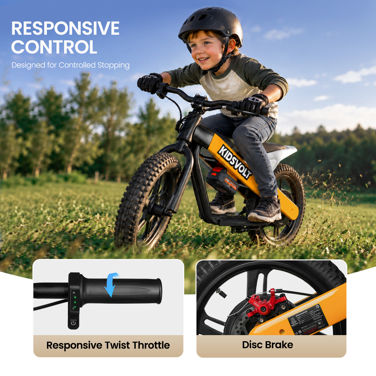 KidsVolt 20V Electric Dirt Bike For Kids(MFTC01)