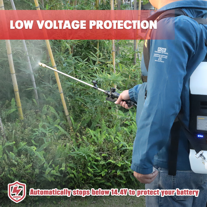 Mellif 3 Gallon/12L Backpack Sprayer, Compatible With Milwaukee 18V Battery