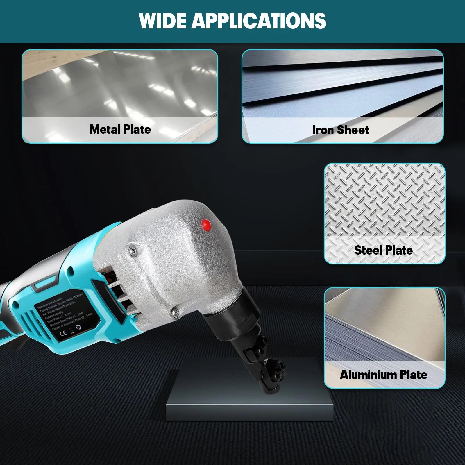 Cordless Nibbler Compatible with Makita 18V Battery Mellif Tools