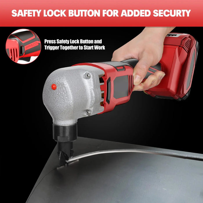 Cordless Nibbler Compatible with Milwaukee 18V Battery Mellif Tools
