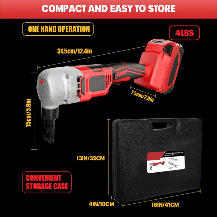 Cordless Nibbler Compatible with Milwaukee 18V Battery Mellif Tools