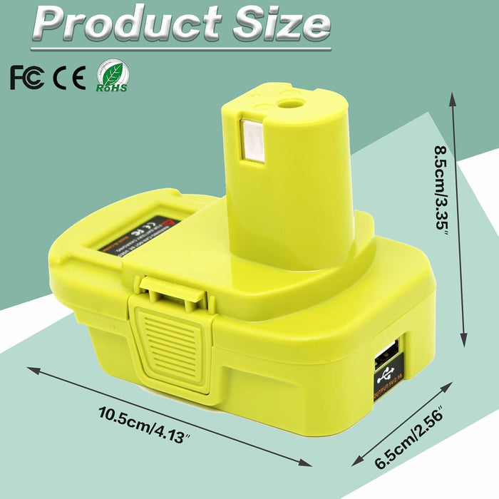 DM18RL Battery Adapter for Dewalt to Ryobi Battery Adapter