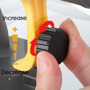 Bouton de débit réglable