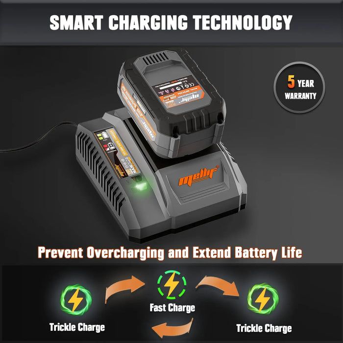Mellif 20V Lithium Ion Battery and Charger Kit Mellif Tools