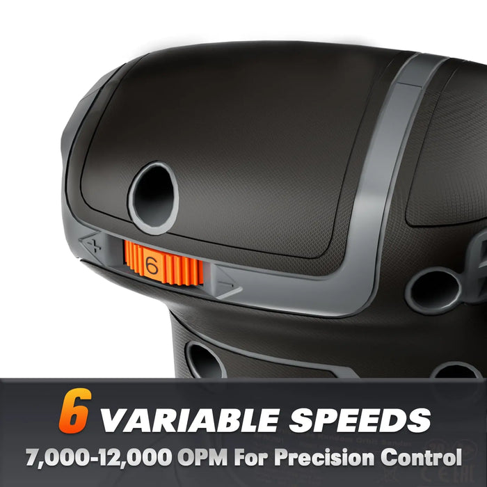 Mellif 5’’ Random Orbit Sander Compatible with DeWalt 20V MAX Battery Mellif Tools
