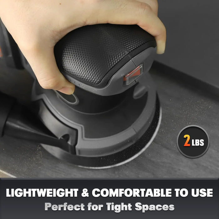 Mellif 5’’ Random Orbit Sander Compatible with DeWalt 20V MAX Battery Mellif Tools
