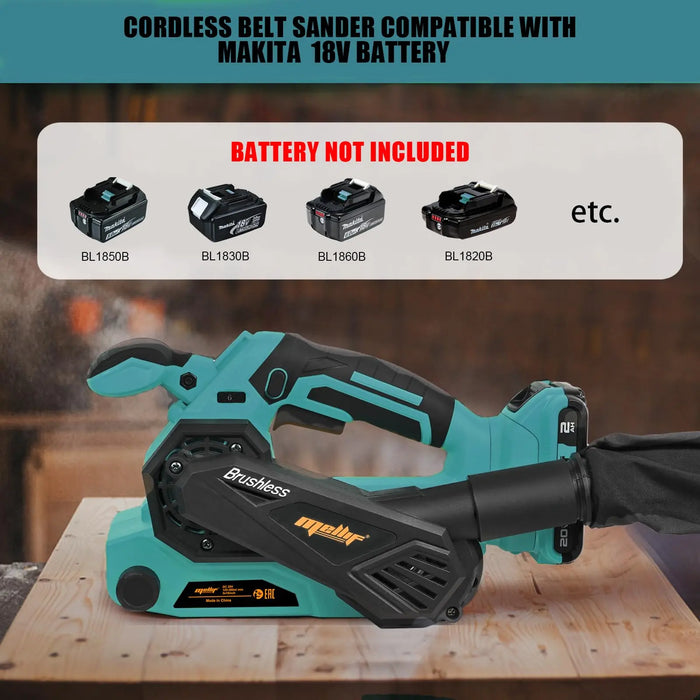 Mellif Battery Belt Sander for Makita Battery 18 V