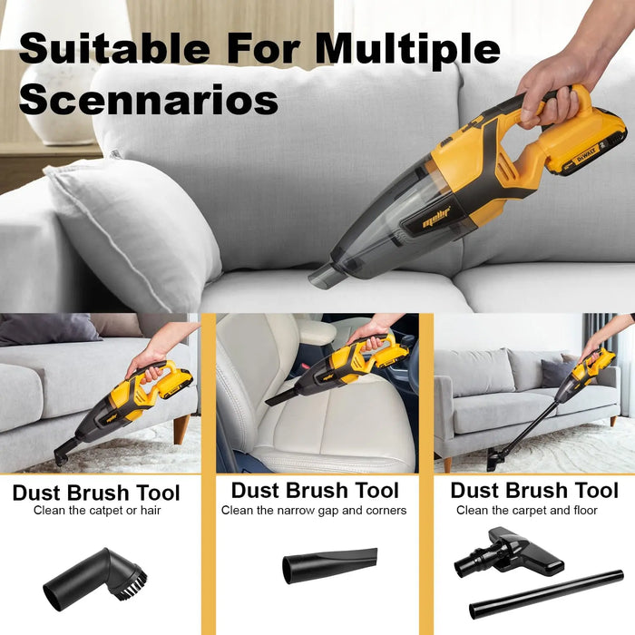 Mellif for Dewalt 18v 20V Max Battery Powered Handheld Car Vacuum Cleaner Cordless