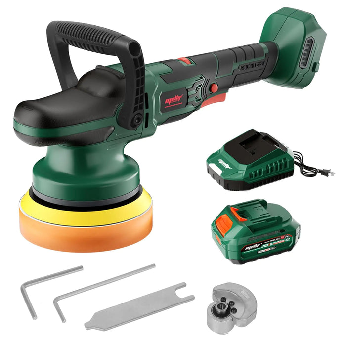 Mellif Car Polishing Machine, Battery Eccentric Polisher with Dual Action Compatible with Makita Mellif Tools