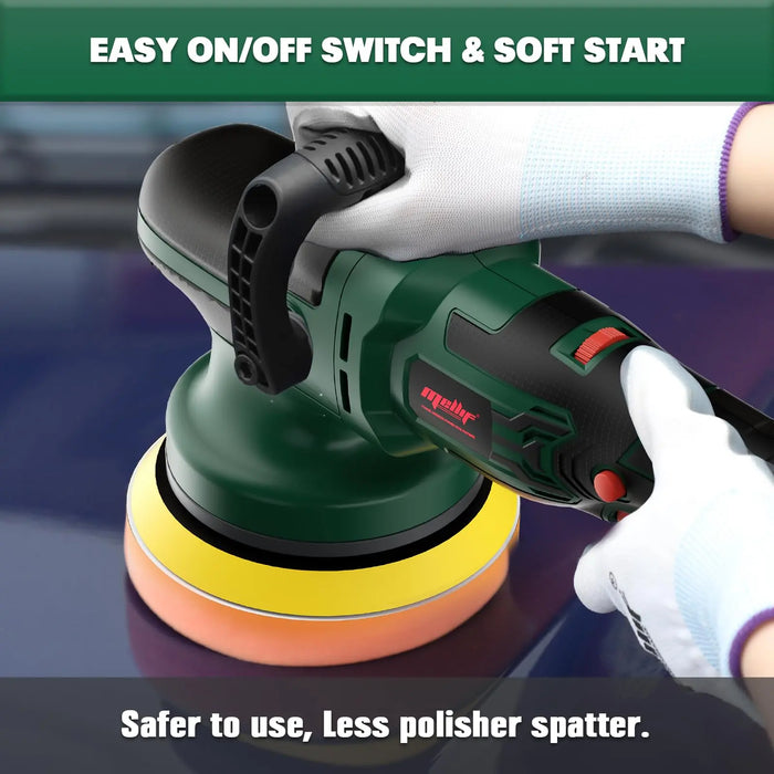 Mellif Car Polishing Machine, Battery Eccentric Polisher with Dual Action Compatible with Makita Mellif Tools
