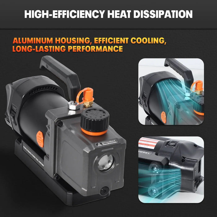 Mellif Cordless 2.5CFM Vacuum Pump Kit Compatible with Dewalt 20V Max Battery Mellif Tools